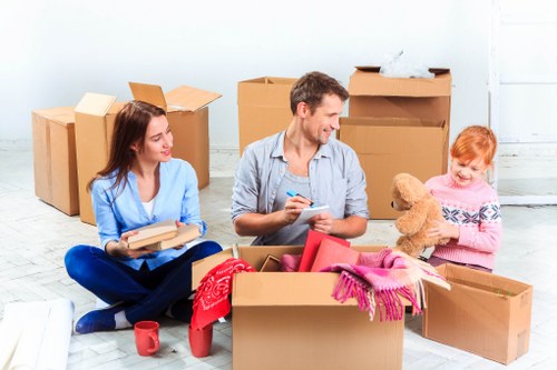 Professional removals van prepared for a Primrosehill home move