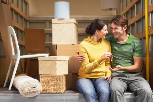 Prepared boxes and furniture for man and van transport