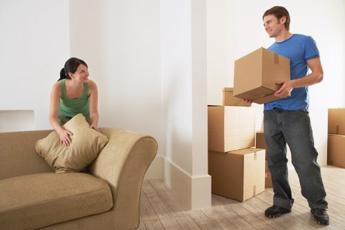 Organized Primrosehill storage unit with packed furniture ready for safekeeping