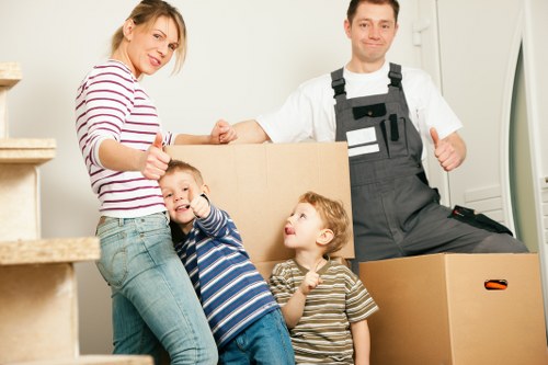 Charity partnership reuse of storage items and packaging materials